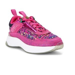 Kurt Geiger London, the Kensington Tweed Sneakers Pink